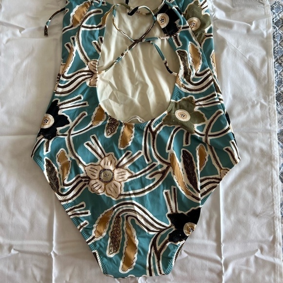 ULLA JOHNSON Marisol Printed Maillot Swimsuit - Picture 7 of 15